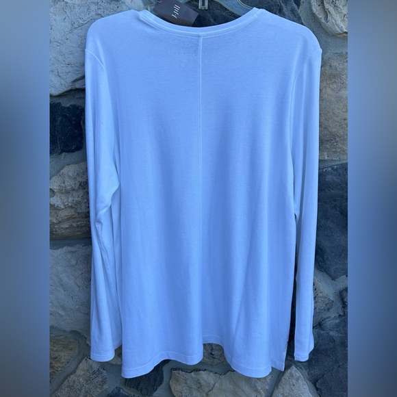 NEW J. Jill Pima Cotton Crew Neck Tee XL White 100% Pima Cotton Minimalist Basic - Picture 2 of 6